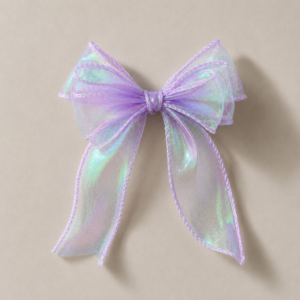 Lavender Layered Organza Hair Bow