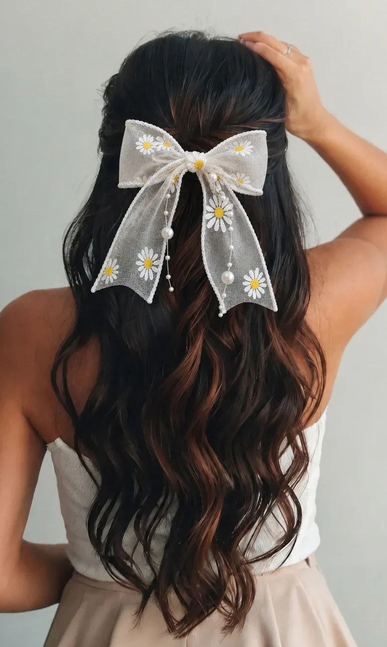 daisy-pearl-organza-ribbon-hair-bow-clip-french-barrette-1-abr-original-imahz3mqgsarjaga